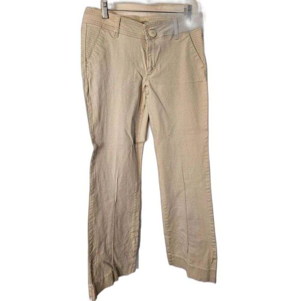 Women's U.S. Polo Assn. Beige Flare Leg Pants Size 12 - ITEM #2685